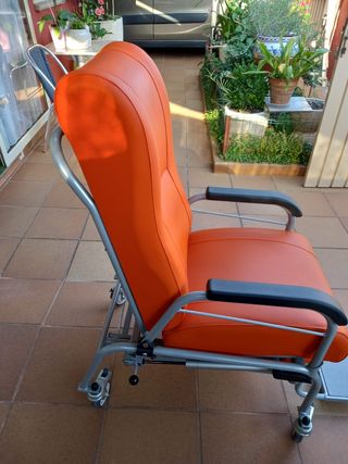 Sillón traslado naranja