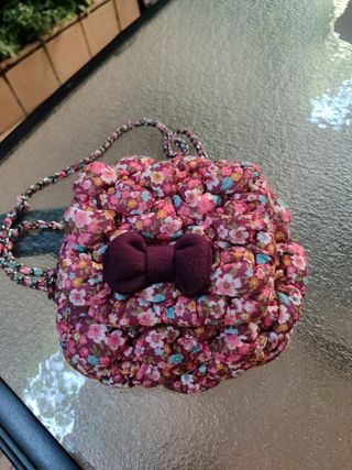 Bolso bandolera flores pequeño 