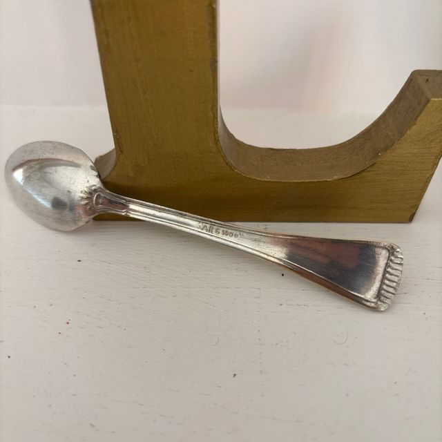 12 cucchiaini caffè argento vintage