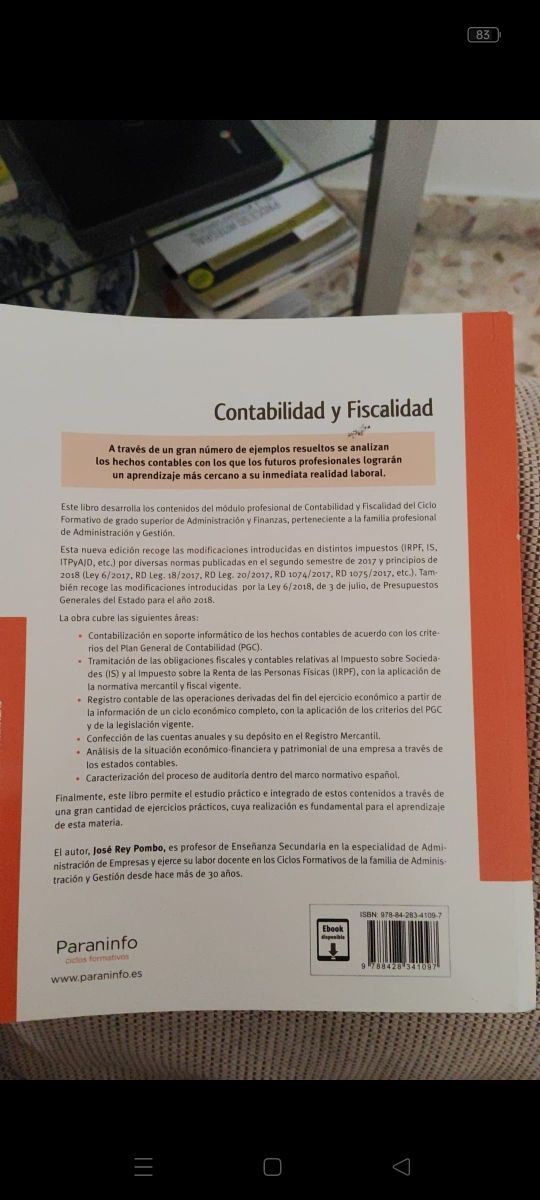 Contabilidad y fiscalidad para grado superior
