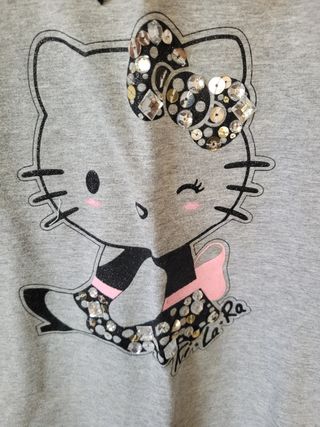Top Ki-Lara Hello Kitty grigio