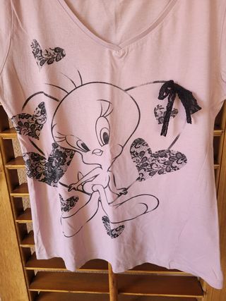 Maglietta Tweety rosa tg S