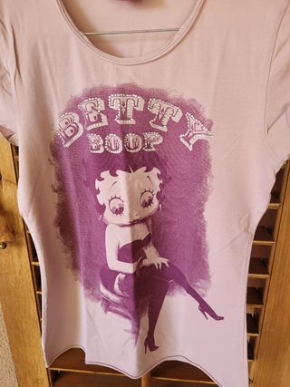 Maglietta Betty Boop rosa tg S