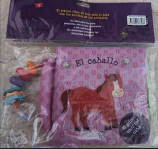 Libro tela bebé animales