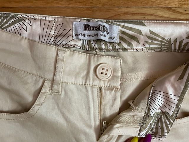 Pitillos Bershka XS Beige
