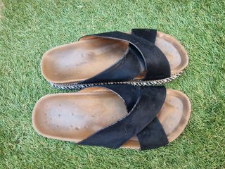 Sandalias negras piel nº38