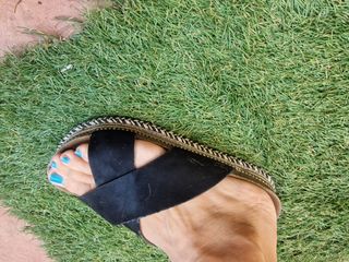 Sandalias negras piel nº38