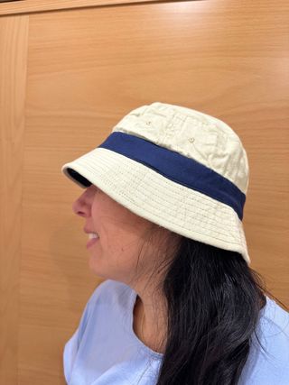 Sombrero pescador Beige-Azul marino