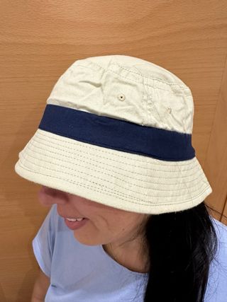 Sombrero pescador Beige-Azul marino