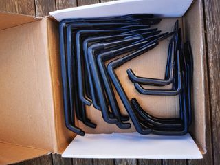 11 Ganchos Pared - Negro
