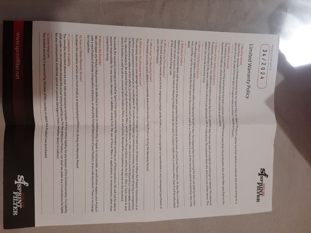 Filtro aria Sprint Filter Yamaha XSR 700