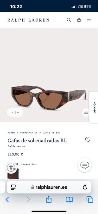 Gafas Ralph Lauren marrón