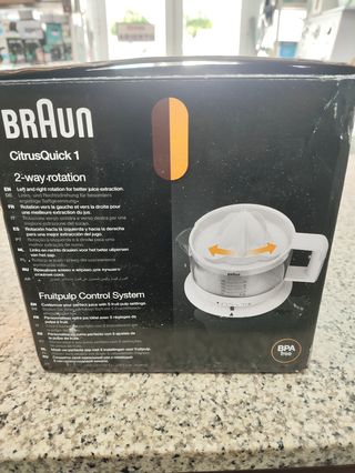 Exprimidor eléctrico 20w Braun CitrusQuick 1
