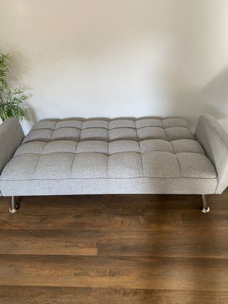 SOFA CAMA CLICK CALCK GRIS TELA NUEVO 