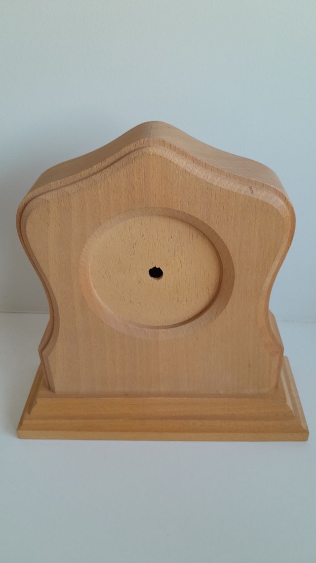 Lote madera manualidades: reloj, bases