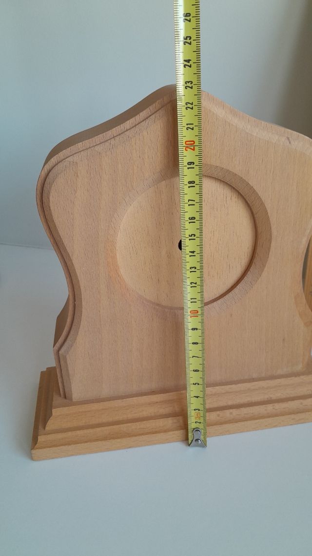 Lote madera manualidades: reloj, bases
