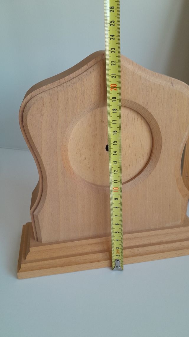 Lote madera manualidades: reloj, bases