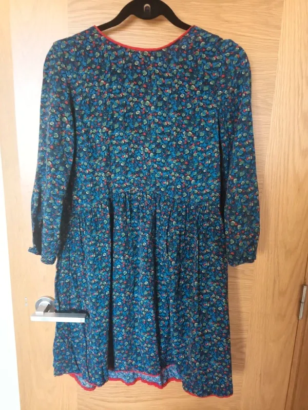 Vestido Zara azul estampado