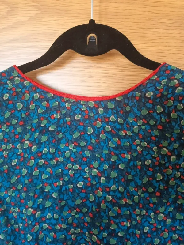 Vestido Zara azul estampado