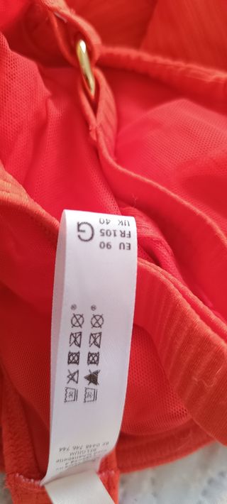 Top bikini Primadonna Sahara 105G Naranja. 