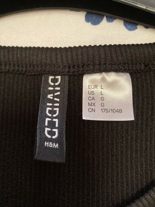Top negro H&M - Talla L