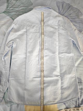 Camisa azul claro algodón-lino