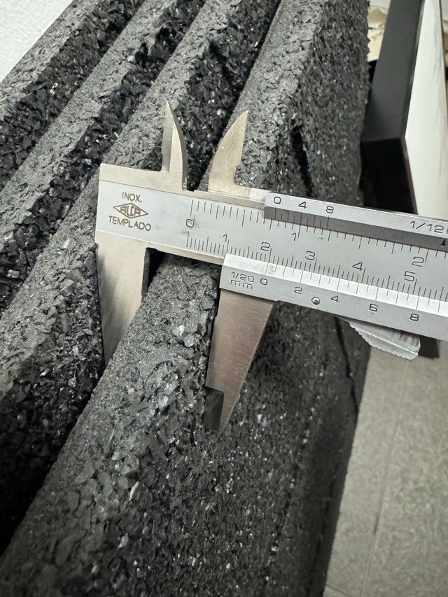 Losetas Goma Gimnasio - 4uds 50x50x 2 cm