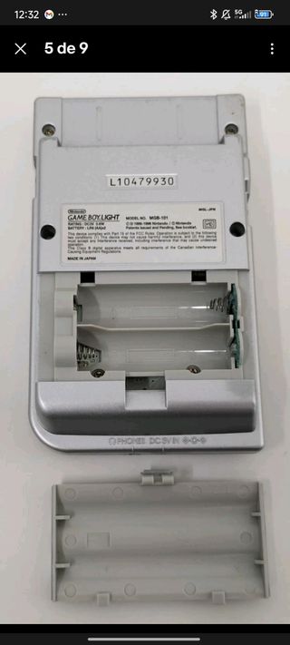 Game Boy Light Plata - Nintendo