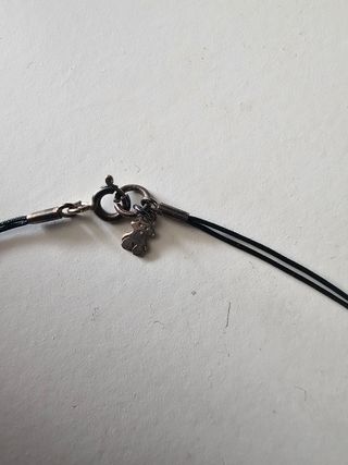 Collar Tous - Perla y cordón verde oscuro