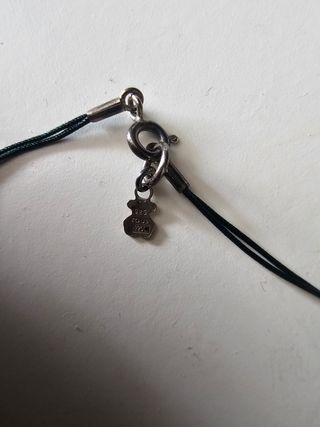 Collar Tous - Perla y cordón verde oscuro
