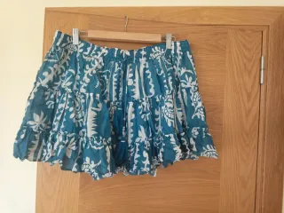 Minifalda Zara azul 