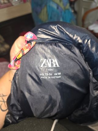 Chaqueta Plumas negra