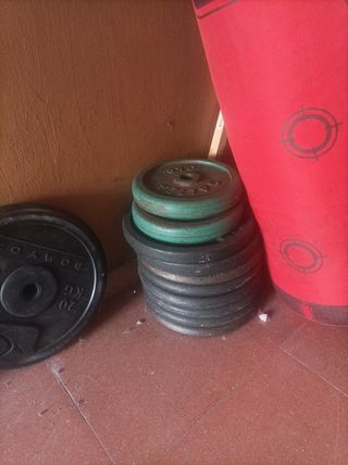 Discos peso 10kg en buen estado. 