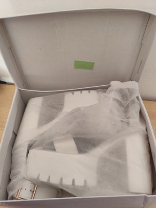 Sandalias plataforma blancas mujer
