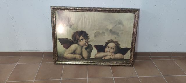 Cuadro Ángeles - Pintura Clásica medida 1100 x 790