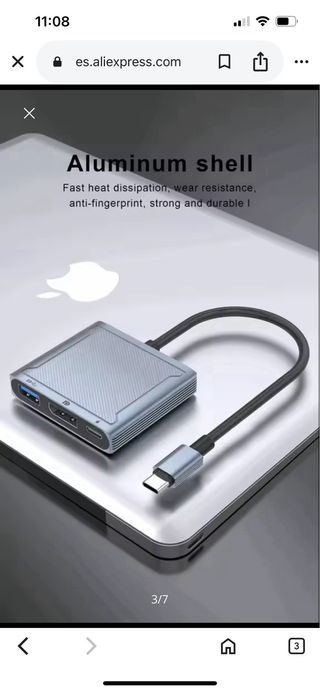 Adaptador USB-C a DP 8K 60Hz