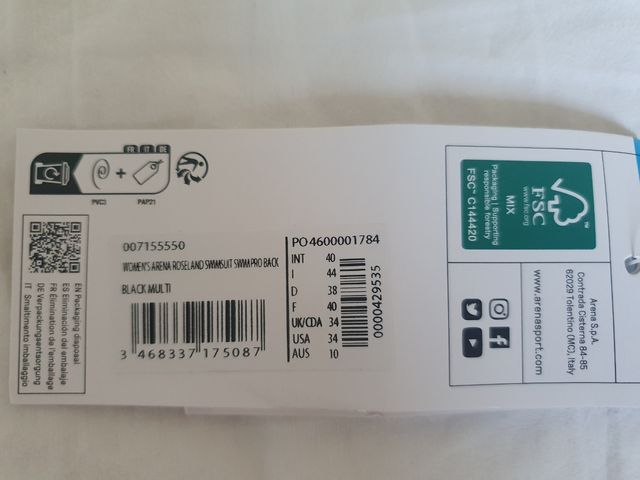 Costume olimpionico Arena
 - Nuovo