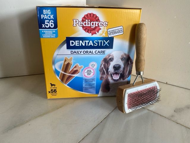 Cepillo y Dentastix x56 para Perros