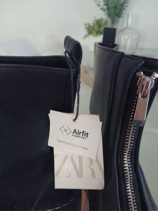 Botas negras plataforma ZARA