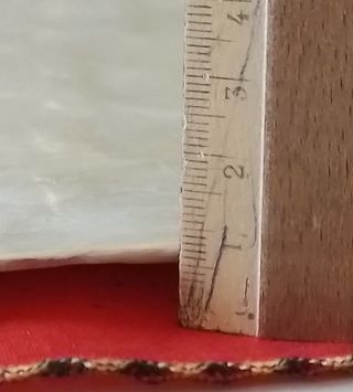 Vassoio madreperla colore panna quadrato