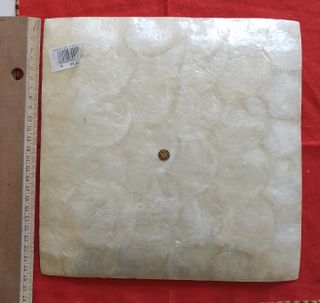 Vassoio madreperla colore panna quadrato