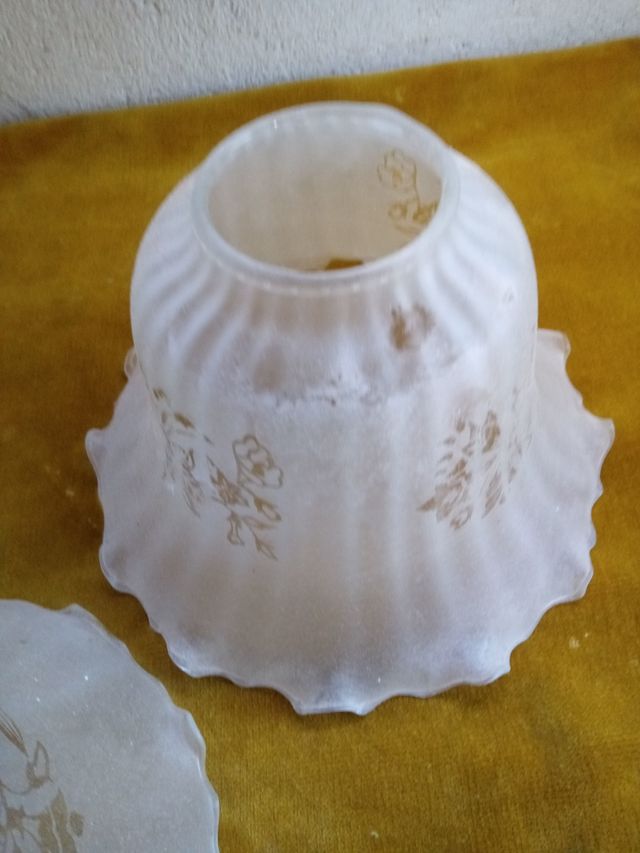 4 Tulipas para  lámpara vintage