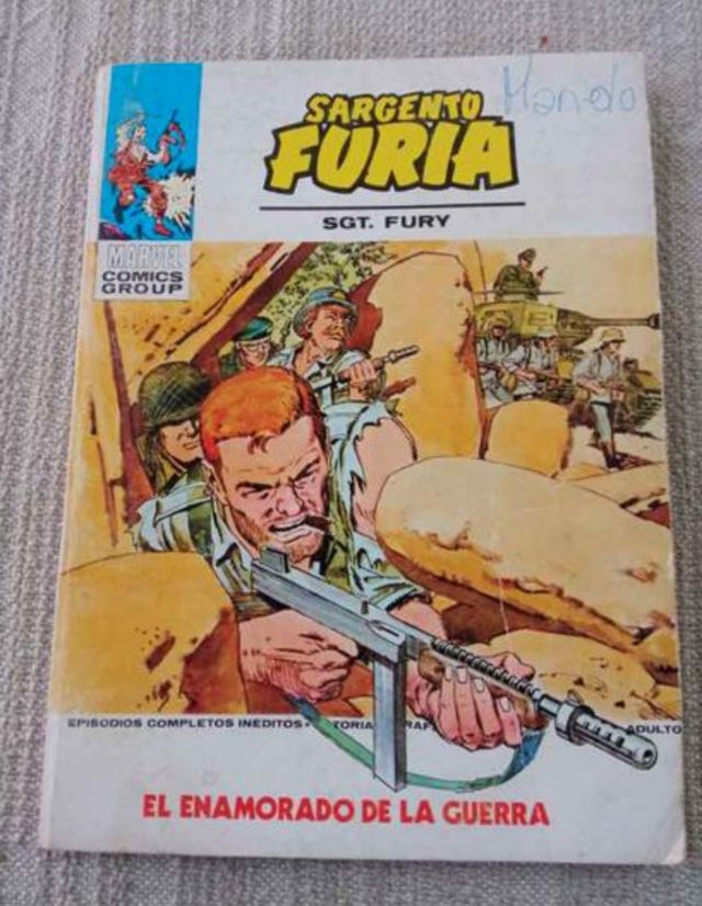El enamorado de la guerra.sargento furia 1973.