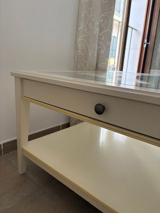 Mesa centro Ikea blanca - vintage