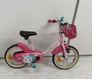 Bicicleta niña 14" Btwin Unicornio