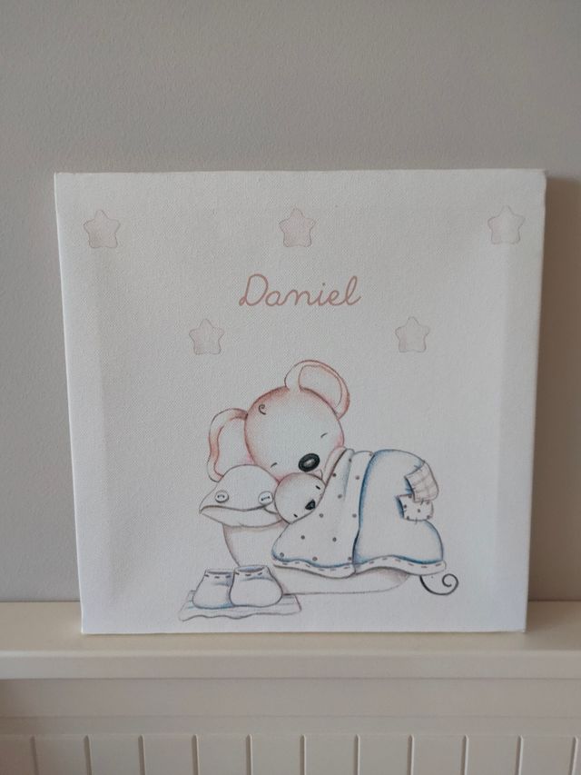 Cuadro infantil - Oso dormido