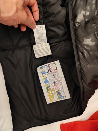 Plumifero Moncler negro camuflaje