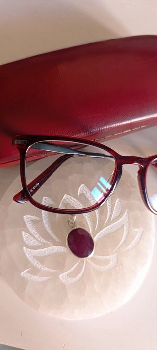 Ciondolo Rubino Argento 925