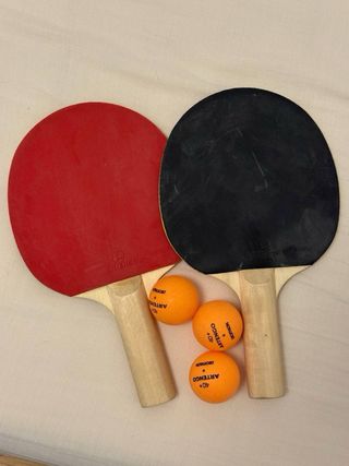 set 2 Palas Ping Pong + 3 Pelotas