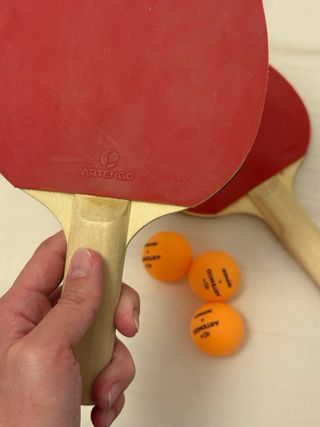 set 2 Palas Ping Pong + 3 Pelotas